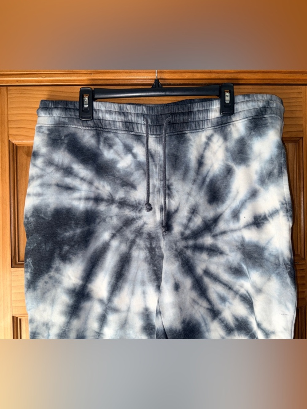 True Craft Men’s Bluish-Gray & White Tie-Dye Jogger Sweat Pants-L-EC - Picture 4 of 11